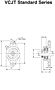 Mounted Bearings 2-bolt flanged eccentric VCJT Stand G